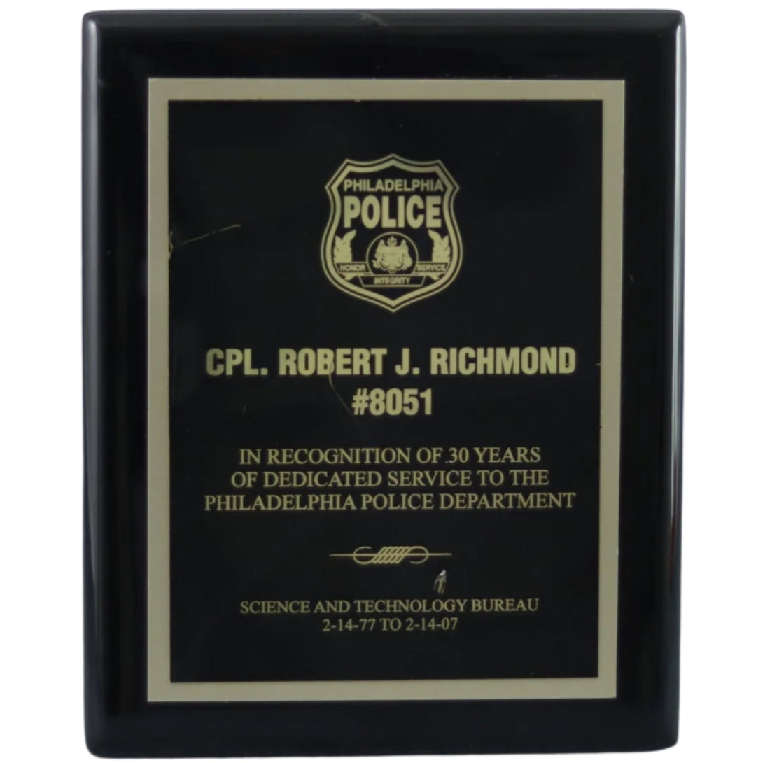 Executive Ebony Piano Finish Plaque