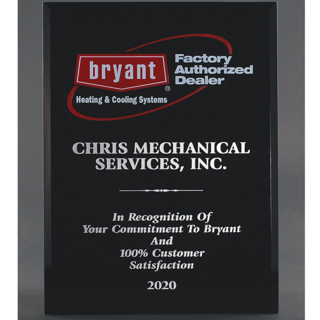 Ebony Piano Finish Plaque