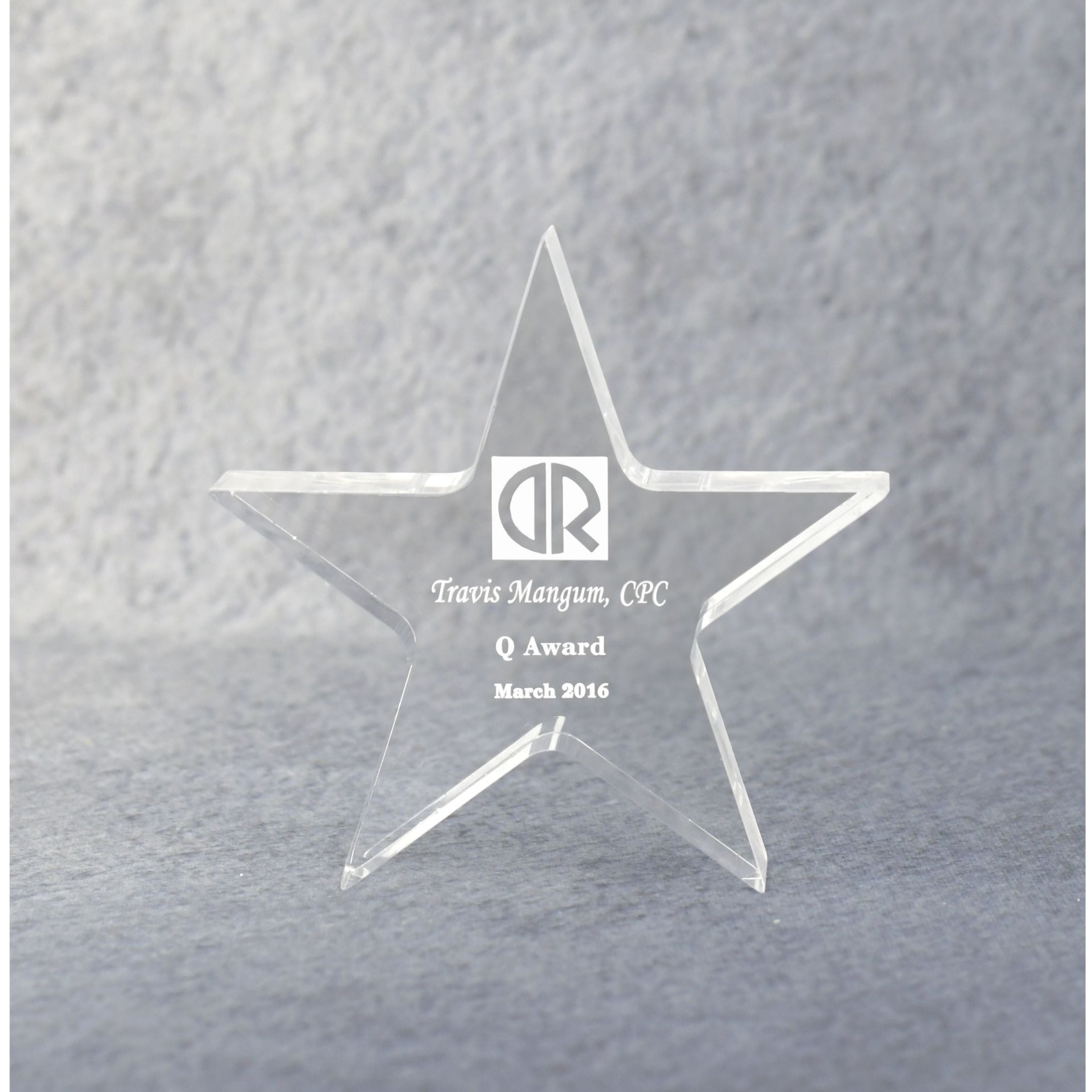 Acrylic Star Performer Paperweight