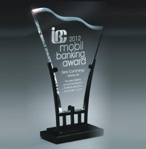 View Larger Image Clear Acrylic Award With Metal Stand