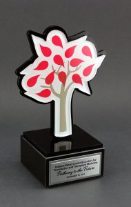 Custom Awards Indiana Blood Center Tree mimaki