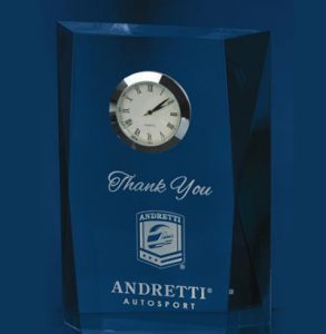 Optic Crystal With Clock
