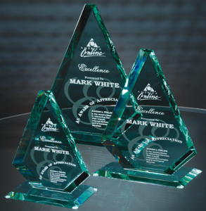 American Diamond Jade Crystal Award