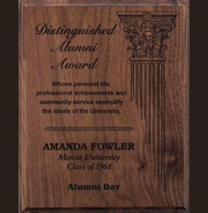 Walnut Laser Engraved Plaque