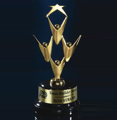 Star Performer Award - Gold Finish
