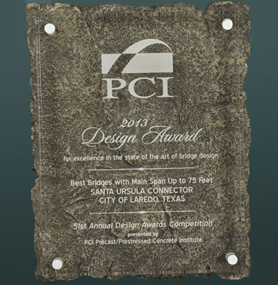 Stone plaque with Raised Acrylic Panel