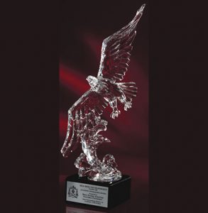Acrylic Eagle on Marble Base