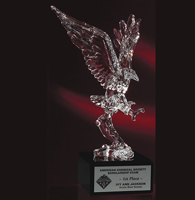 Acrylic Eagle on Marble Base Award