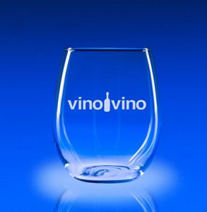 custom stemless wineglass