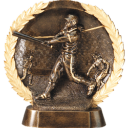Baseball Female BronzeStone Wreath Award
