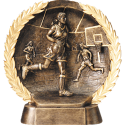 Basketball Female BronzeStone Wreath Award