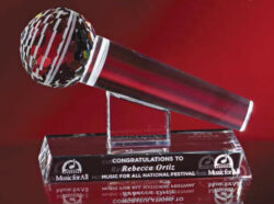Clear Crystal Microphone
