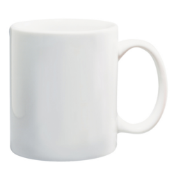 11 Oz. White Ceramic Mug  - 11 oz.