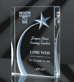 3-D Carved Rising Star