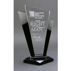 Black Accent Clear Crystal
