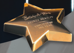 Brass Star Paperweight - 4 inches
