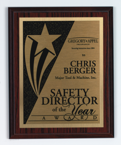 Cherry Finished Plaque