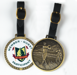 LEATHER GOLF TAG - 2½ inches