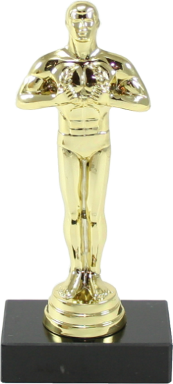 Classic Achiever Award on marble base - 6.5 inches