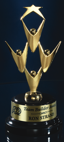 Star Performer Award - Gold Finish - 10 inches
