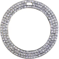 Silver Glitter Bling Medal Series - 2.75 inches