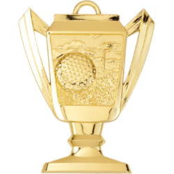 Golf Trophy Cup Medal - 2¾ inches
