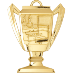 Gymnastics Trophy Cup Medal - 2¾ inches