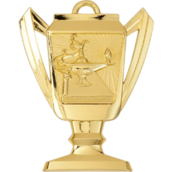 Lamp of Learning Trophy Cup Medal - 2¾ inches
