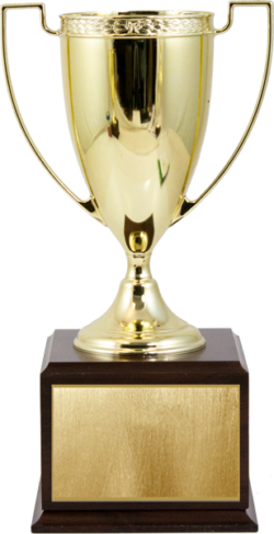 Classic Gold metal award cup