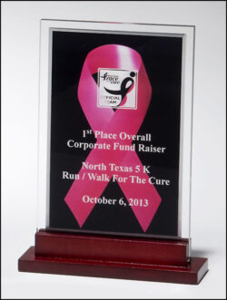 Acrylic Award (A6945) - 4-7/8" W x 6-3/4" H