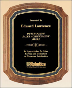 American Walnut Notched Plaque (P3160)