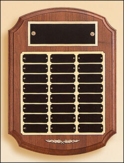 American Walnut Ornate Perpetual Plaque (P184)