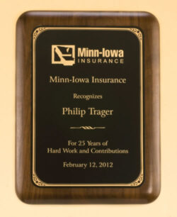 American Walnut Plaque (P1611)