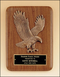 American Walnut Plaque with Eagle Casting (P1681)