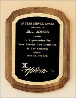 American Walnut Plaque with Florentine Border (P1397)