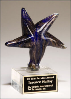 Art Glass Award (2199) - 5-1/8" W x 6-7/8" H