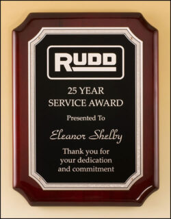 Rosewood Piano Finish Plaque (P4561)