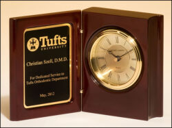 Book Clock - 4-1/4" W x 5-3/8"  H