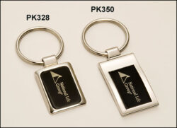 Chrome Key Ring - 1" W x 3-1/4"  H