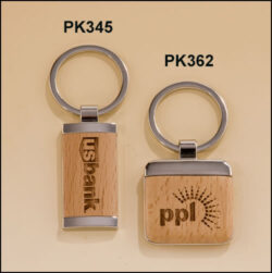 Maplewood Key Ring (PK345) - 1-1/8" W x 1-1/2" H