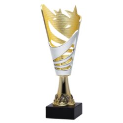 Silver and Gold Star Torch Cup - 10.5 inches